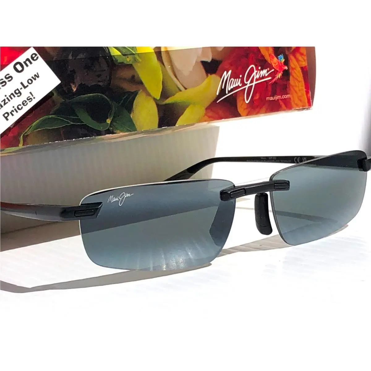 Maui Jim Ilikou Matte Black Polarized Grey Lens Sunglass 630-02A