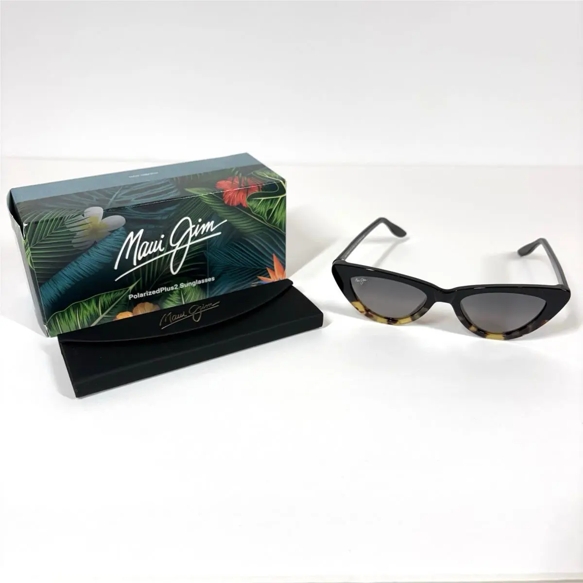 Maui Jim Sunglasses Lychee Womens Black Tokyo Tortoise Womens GS891-02 Italy