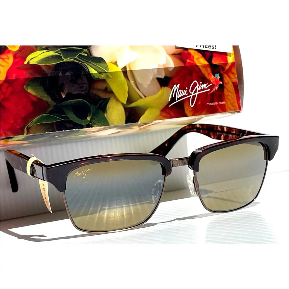 Maui Jim Kawika Tortoise Polarized Bronze Lens Readers +1.5 Sunglass H257-16C15