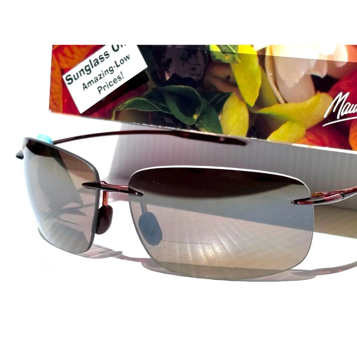 Maui Jim Breakwall Rootbeer Polarized Hcl Bronze 2.5 Reader Sunglass H422-2625