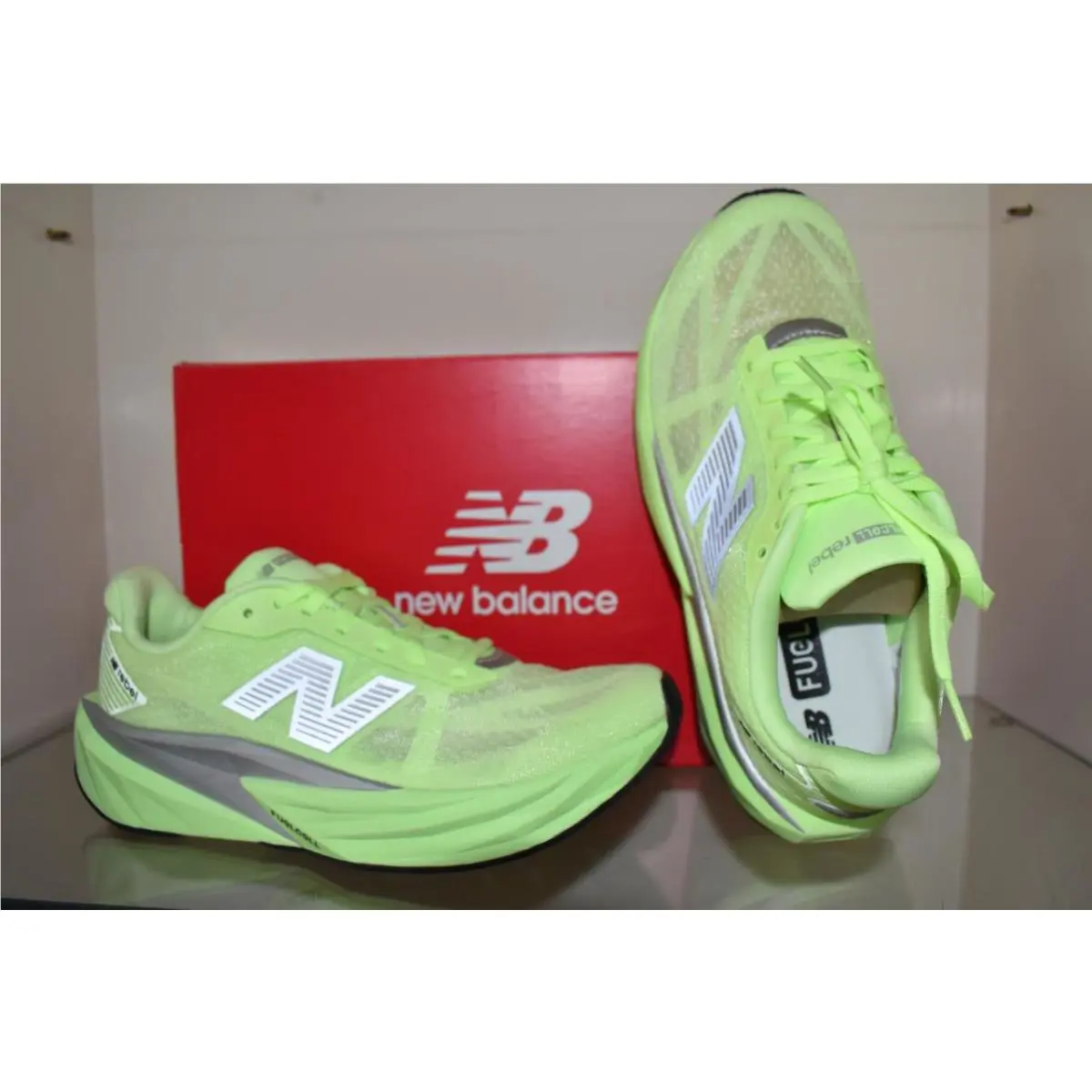 New Balance shoes - New Balance FuelCell Rebel V5 Running Shoes - MFCXLZ5 - Green 0