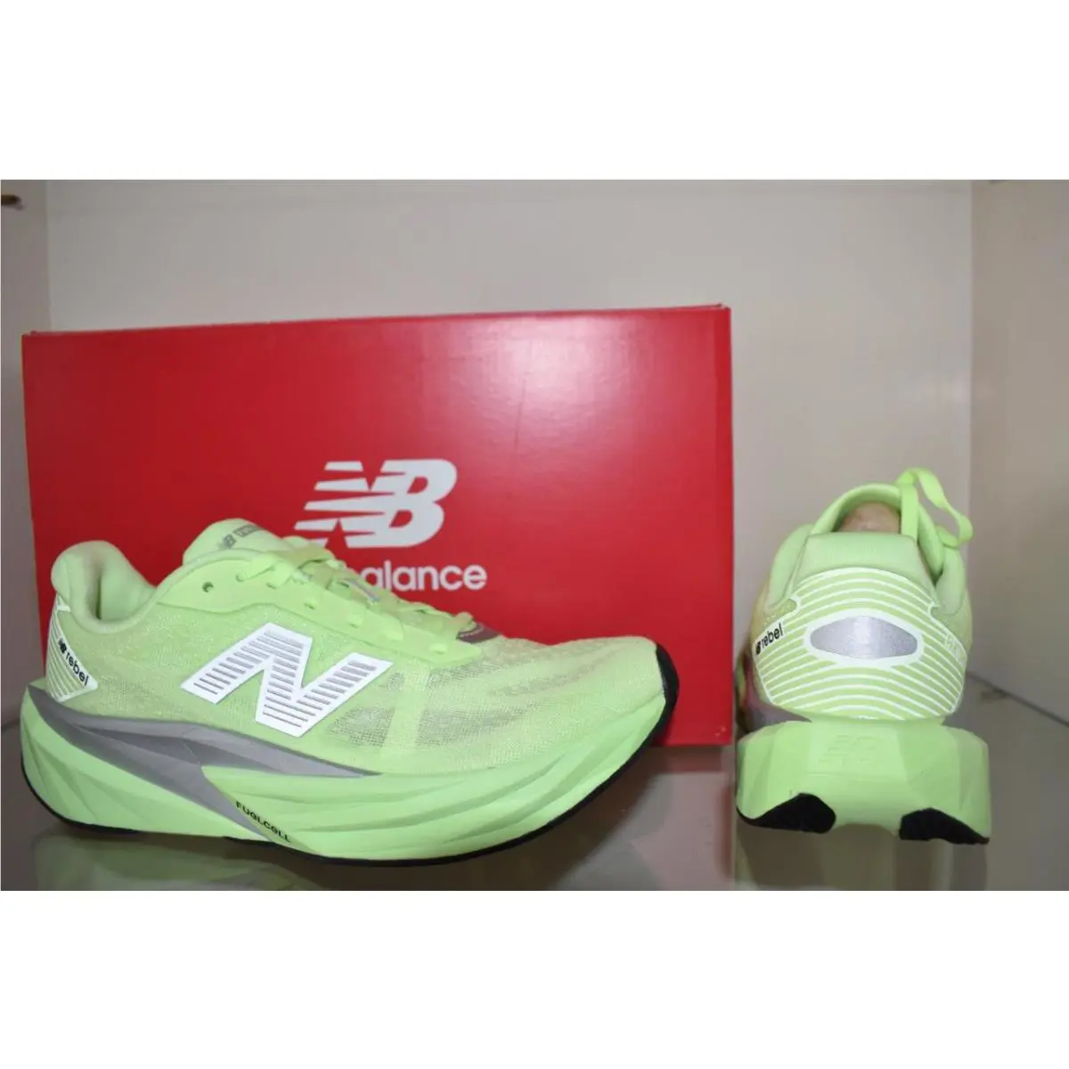 New Balance shoes - New Balance FuelCell Rebel V5 Running Shoes - MFCXLZ5 - Green 1