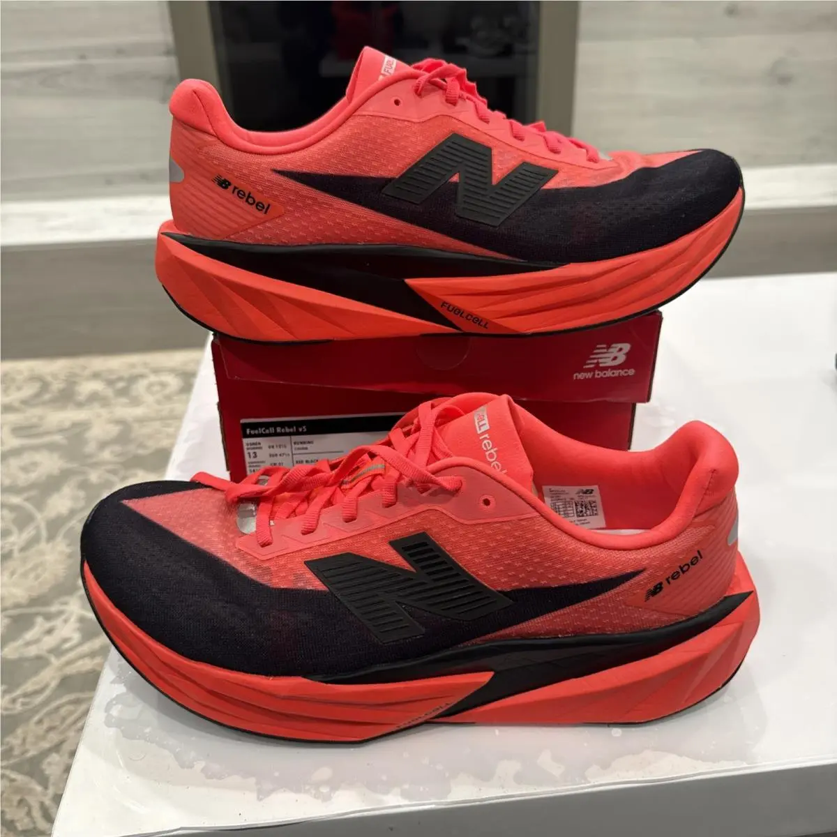 New Balance shoes - new balance fuel cell - fuel cell - mfcxLA5 - urgent red 1