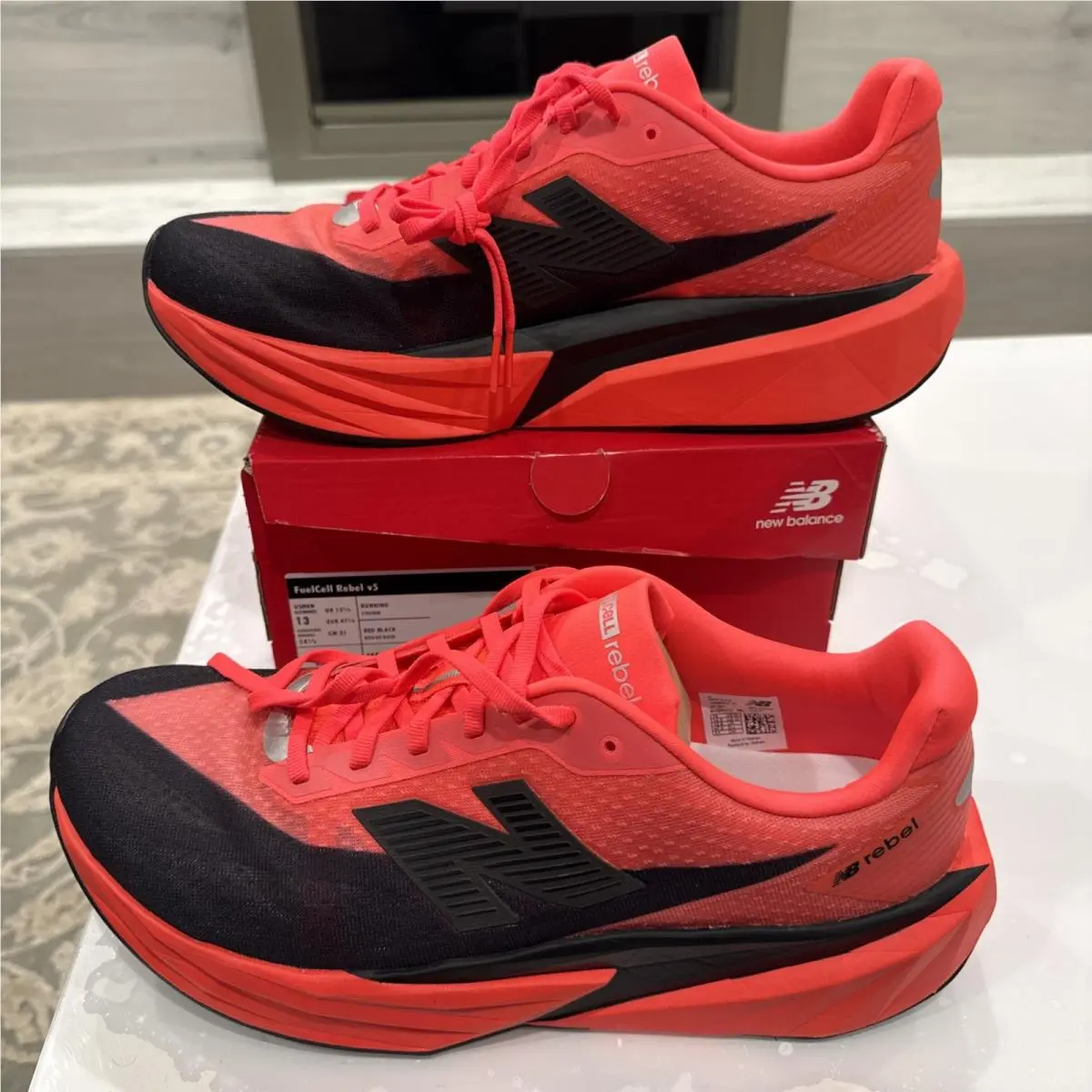 New Balance shoes - new balance fuel cell - fuel cell - mfcxLA5 - urgent red 2