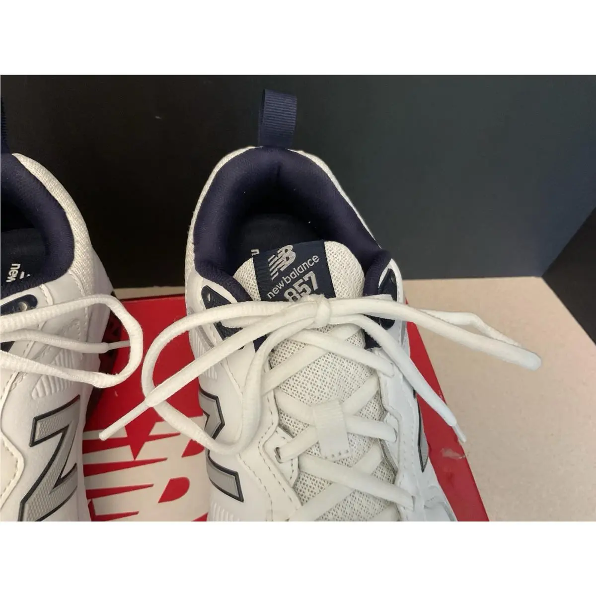 New Balance shoes - New Balance MX857V3 - White/Blue 1