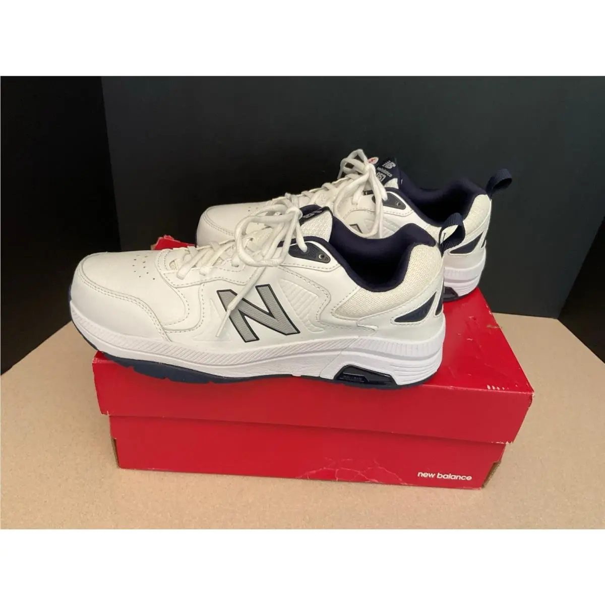 New Balance shoes - New Balance MX857V3 - White/Blue 3