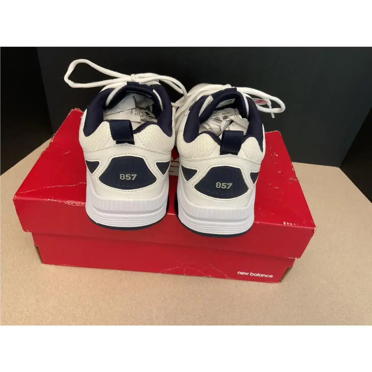 New Balance shoes - New Balance MX857V3 - White/Blue 4