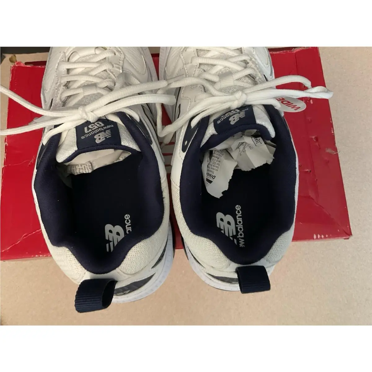 New Balance shoes - New Balance MX857V3 - White/Blue 5