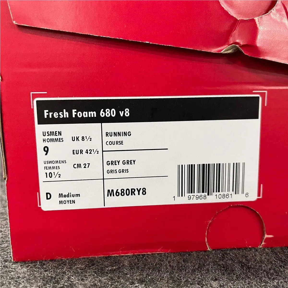 New Balance shoes - VS190040 - vs-190040 - Gray (UPC: 197968108616) 1