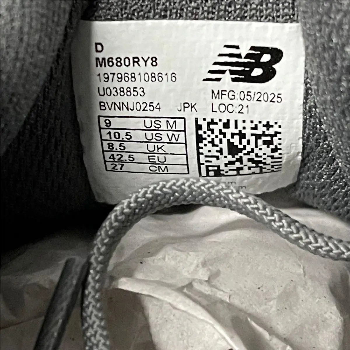 New Balance shoes - VS190040 - vs-190040 - Gray (UPC: 197968108616) 3