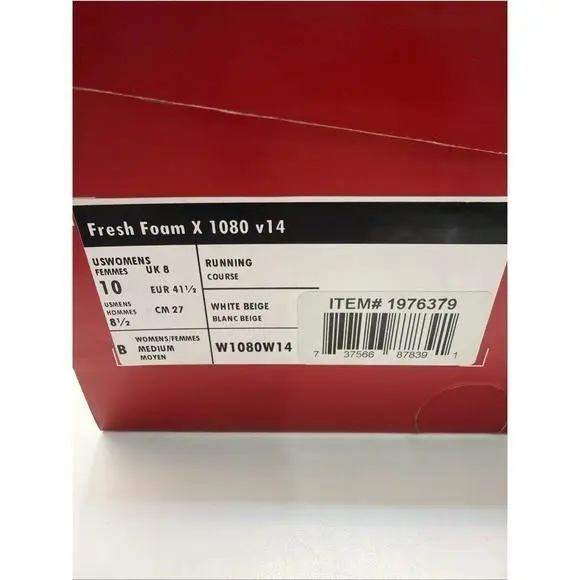 New Balance shoes - x 1080 v14 - white and beige 9