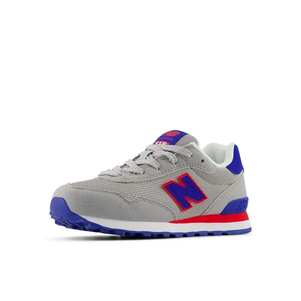 New Balance Kid`s 515 V1 Lace-up Sneaker Raincloud/team Royal 4 M Big Kid