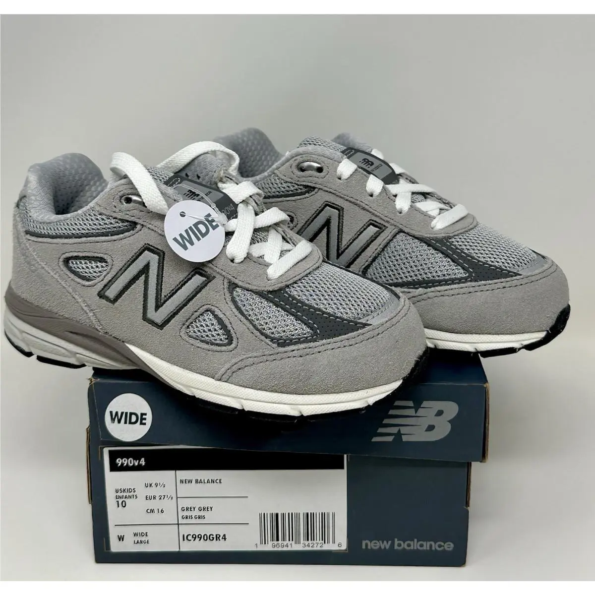 New Balance shoes - New Balance 990 v4 - IC990GR4 - Grey (UPC: 0196941342726) 0