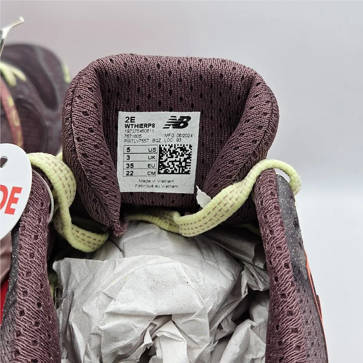 New Balance shoes - Fresh Foam X Hierro V8 D Wide - Wthierp8d - Brown Red 6