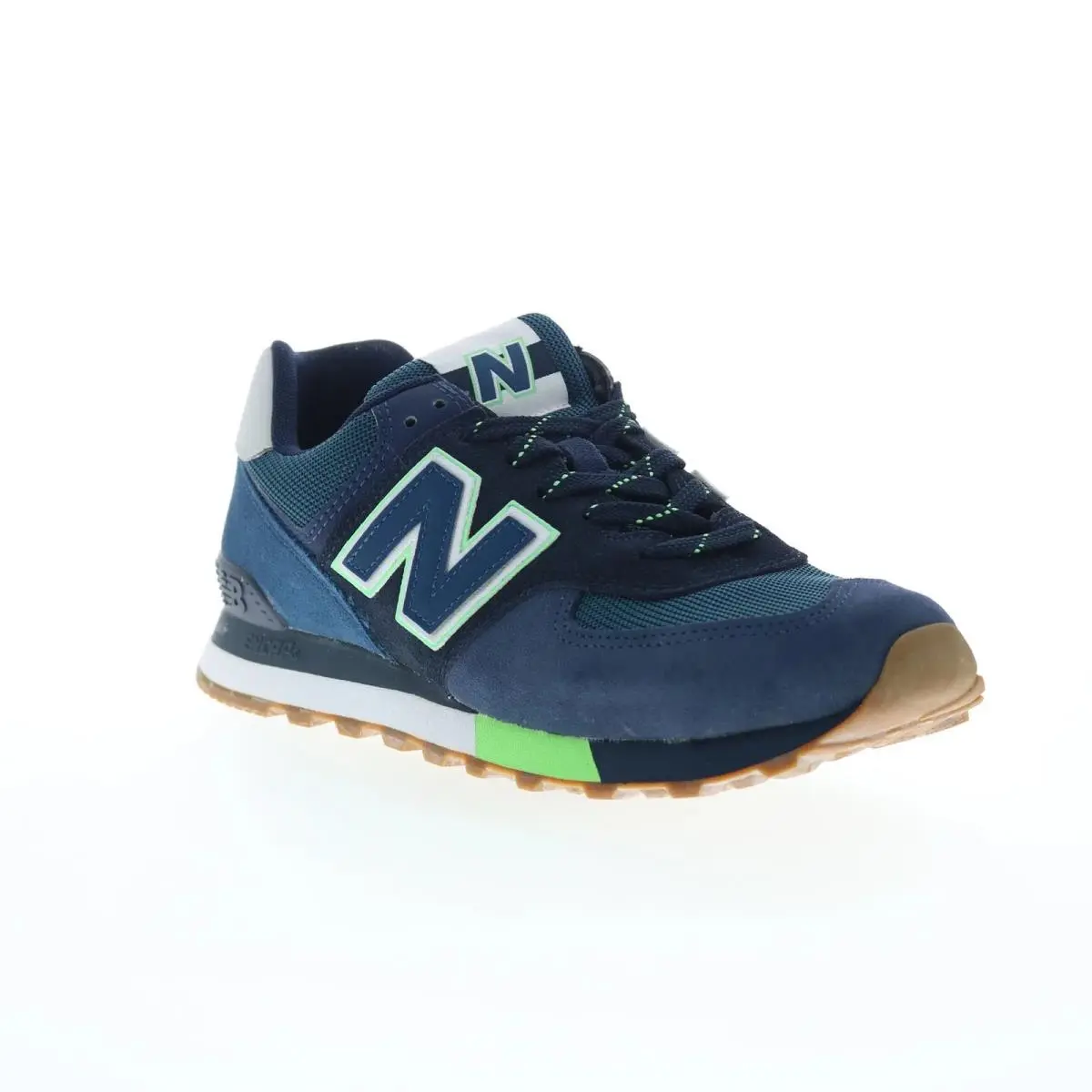 New Balance Men Sneakers Blue Suede XML574PU2 Size 9