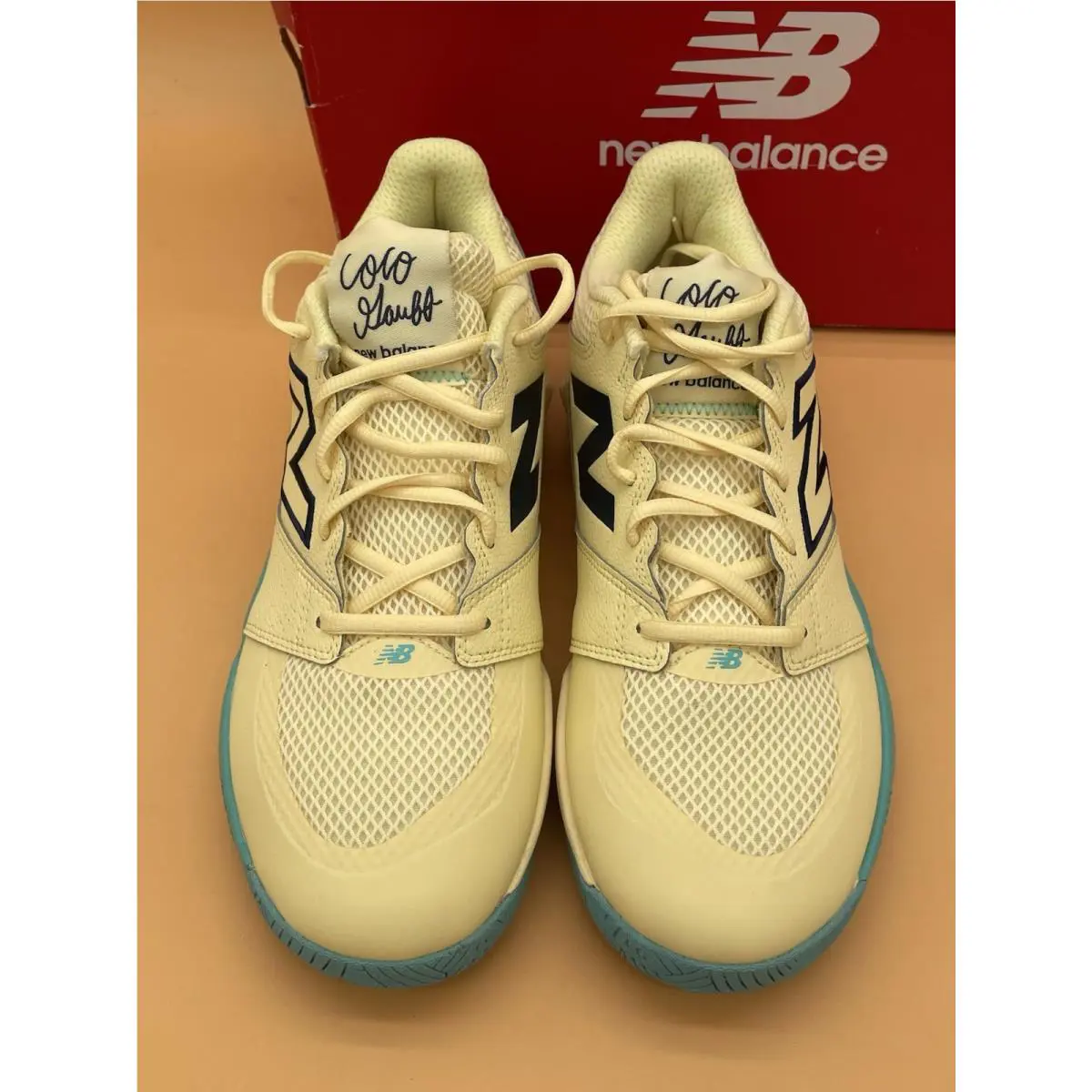 New Balance shoes - WCHC0DI2 - WCHC0DI2 - Beige Blue 1