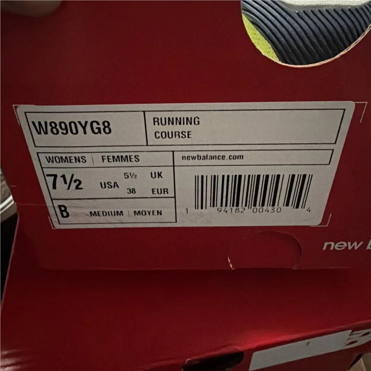 New Balance shoes - 890 V8 - W890YG8 - Yellow (UPC: 0194182004304) 3
