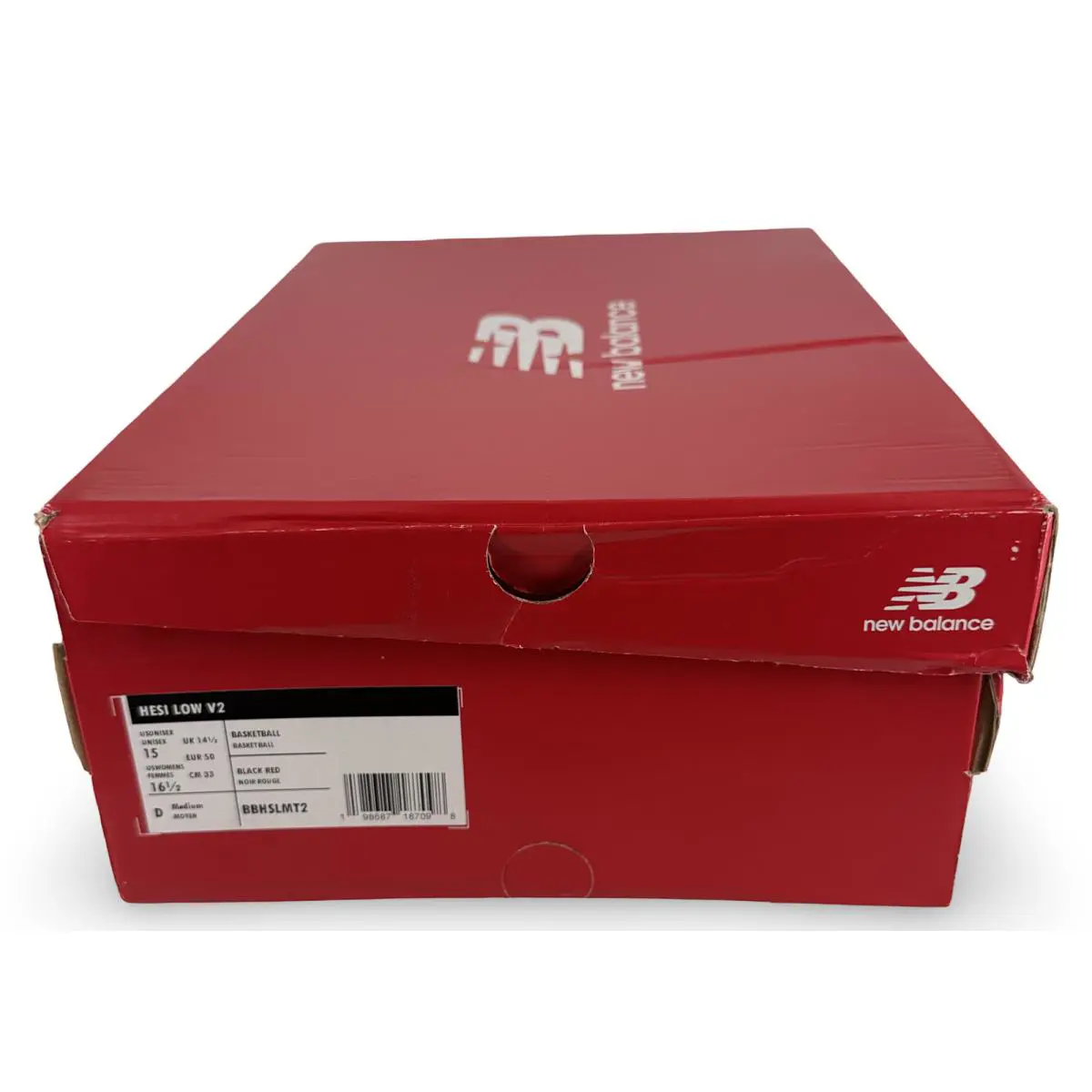 New Balance shoes - New Balance BB Hesi Low v2 Black Crimson - BBHSLMT2 - Black, Crimson 2
