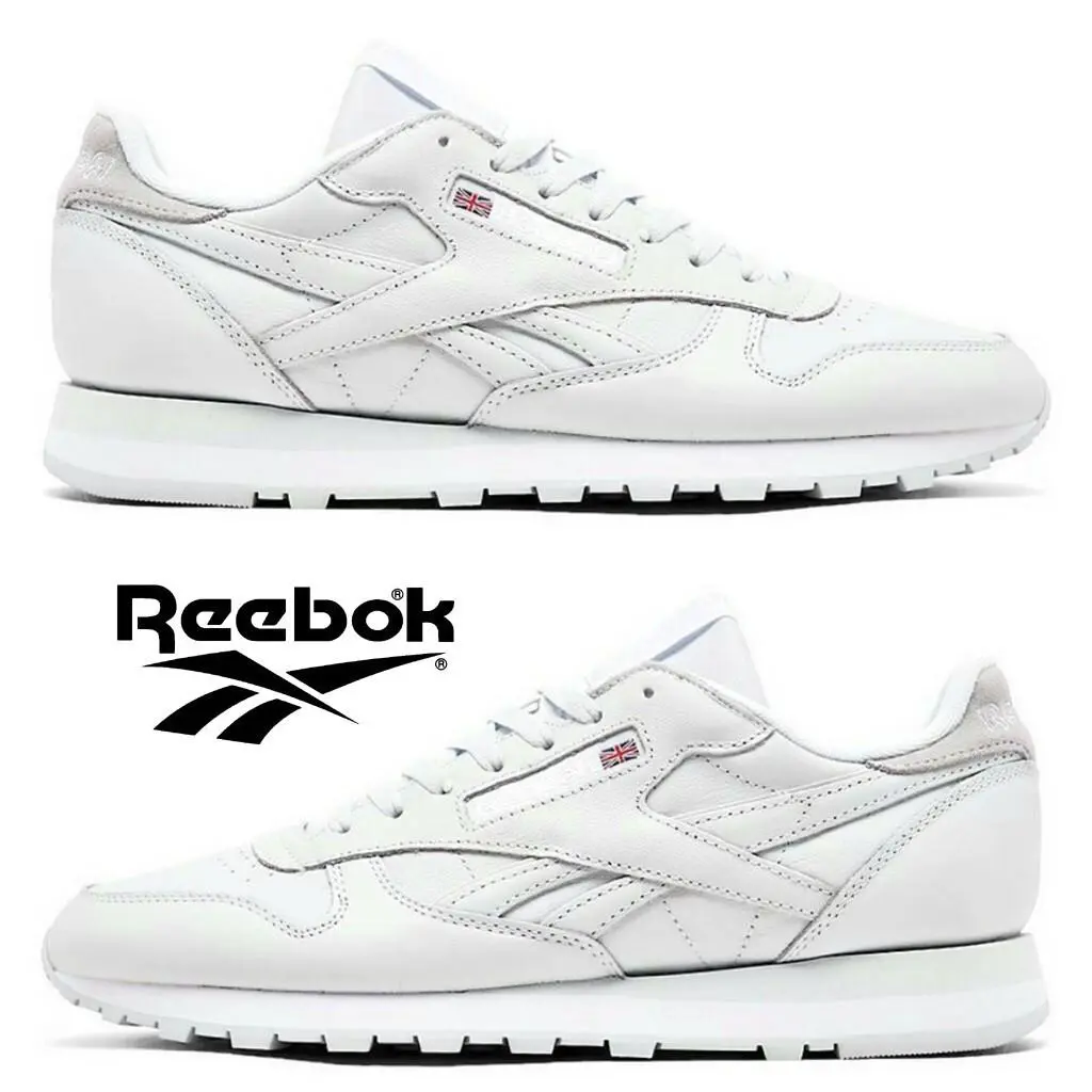 Reebok shoes - Reebok Classic Leather - Classic Leather - Gray, Manufacturer: Barely Grey/Barely Grey/White 13