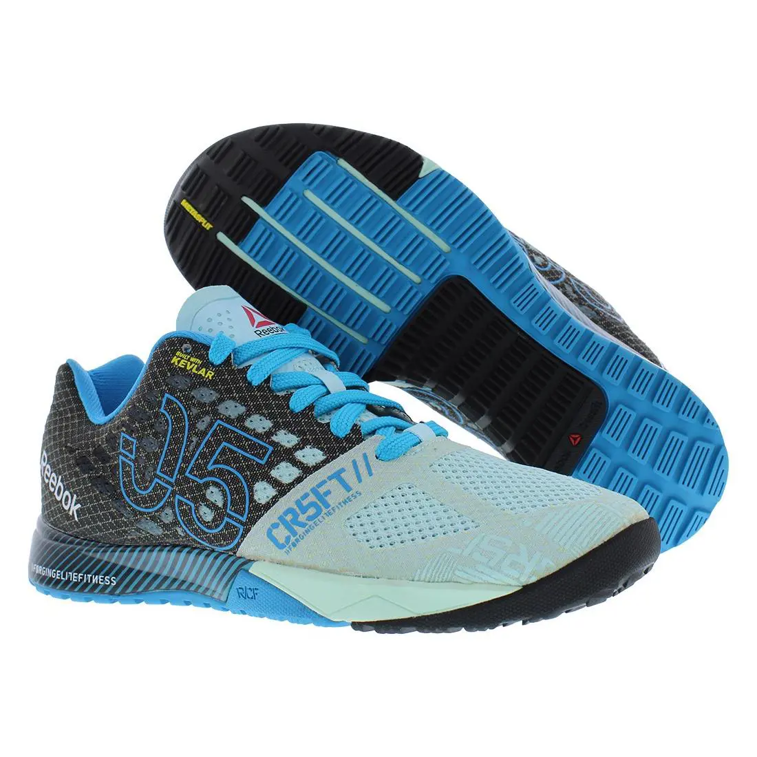 Reebok Crossfit Nano 5.0 Womens Shoes Size 5.5 Color: Cool Breeze/black/blue - Blue, Main: Blue