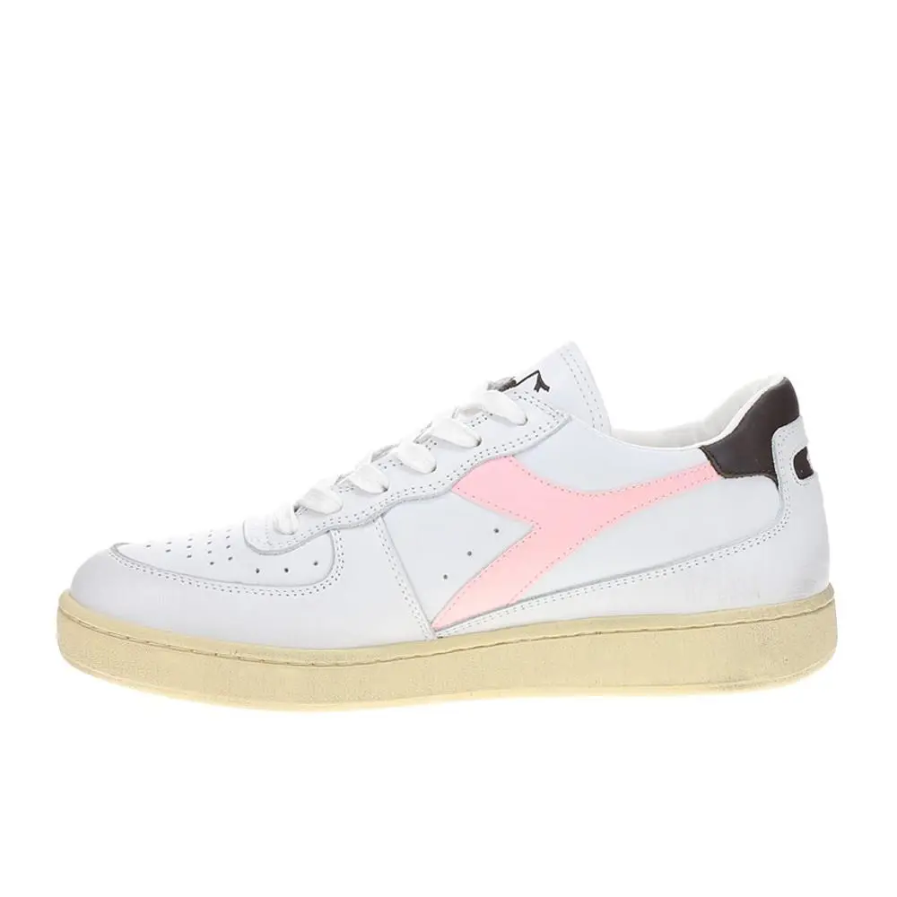 Diadora shoes - diadora Mi Basket Low Used Lace Up - 179043-D0807 - White 1