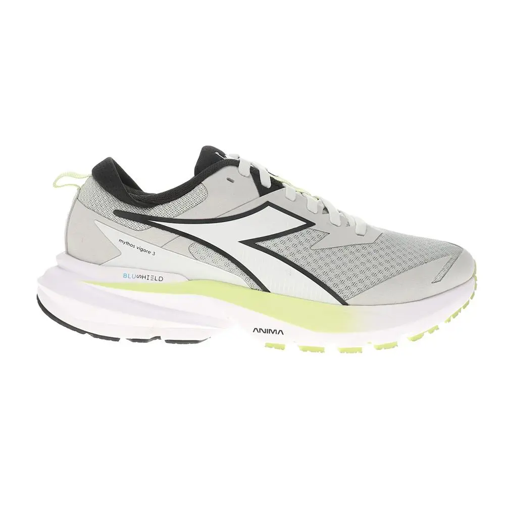 Diadora Mythos Blushield Vigore 3 W Running Womens Grey Sneakers Athletic Shoes - Grey