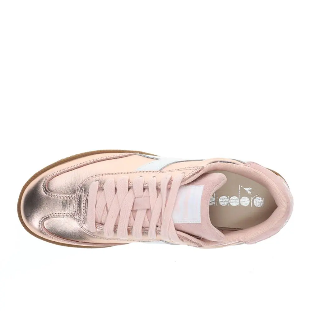 Diadora shoes - diadora Trainer Metallic Lace Up - 181987-50029 - Pink 2
