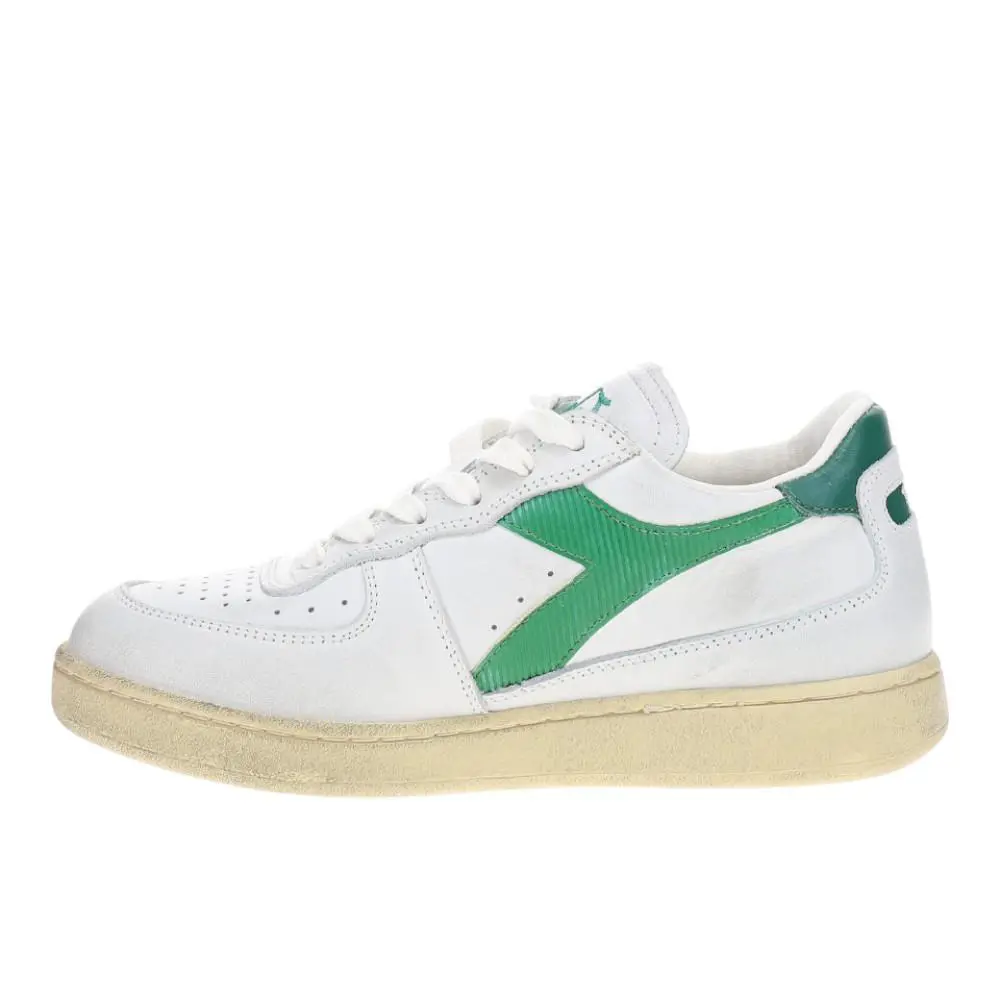 Diadora shoes - diadora Mi Basket Low Used Lace Up - 179043-C6834 - White 1