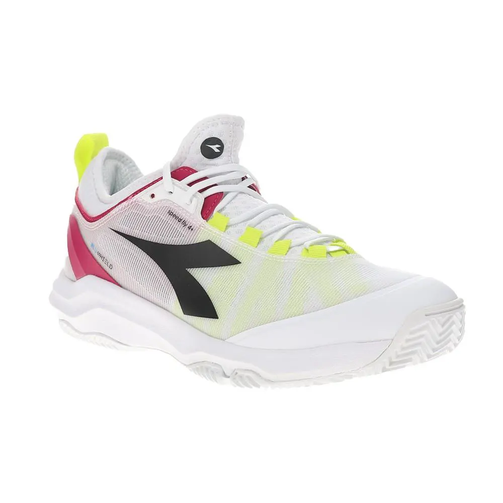 Diadora shoes - diadora Speed Blushield Fly 4 Plus Clay Tennis - 179508-D0617 - White 0