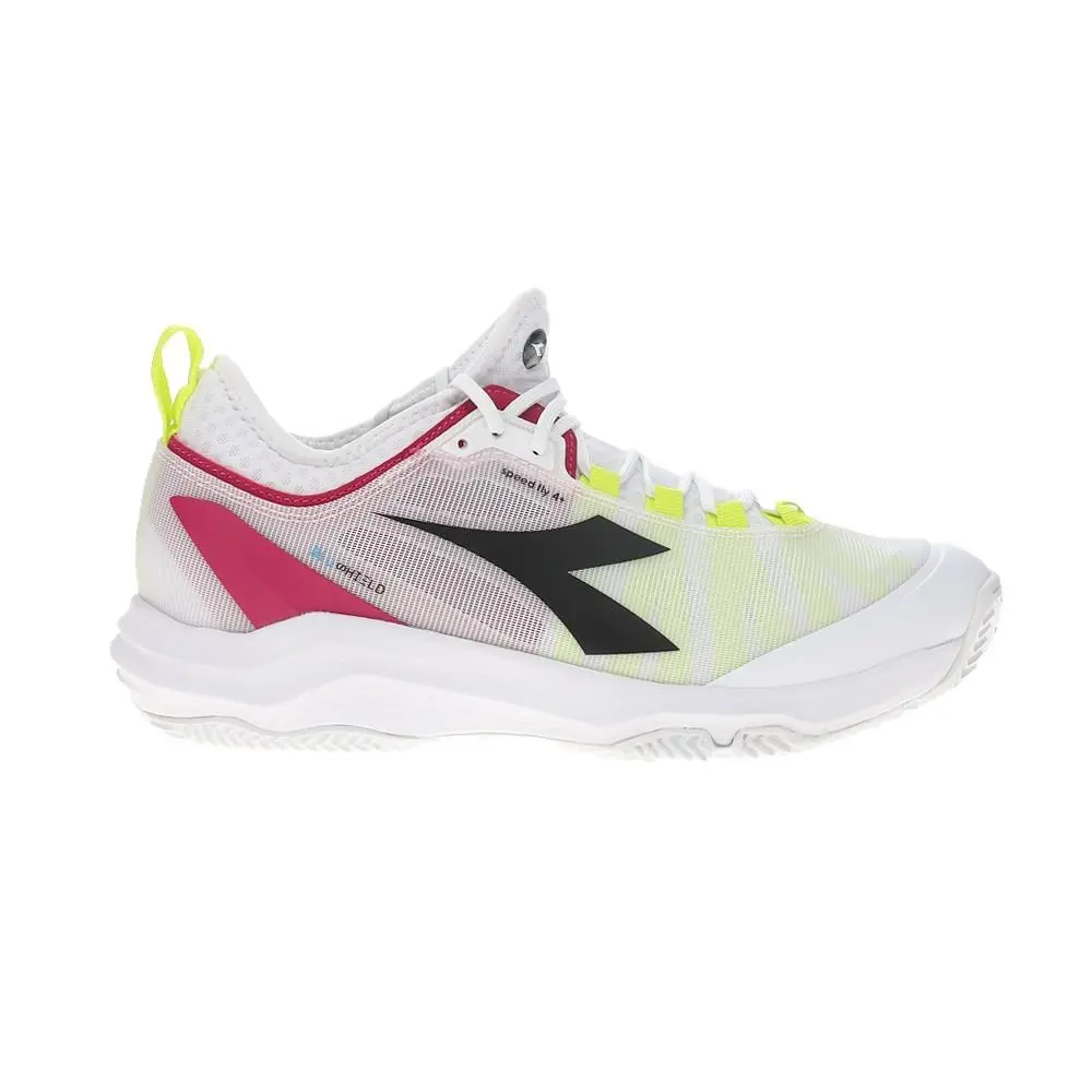 Diadora shoes - diadora Speed Blushield Fly 4 Plus Clay Tennis - 179508-D0617 - White 4