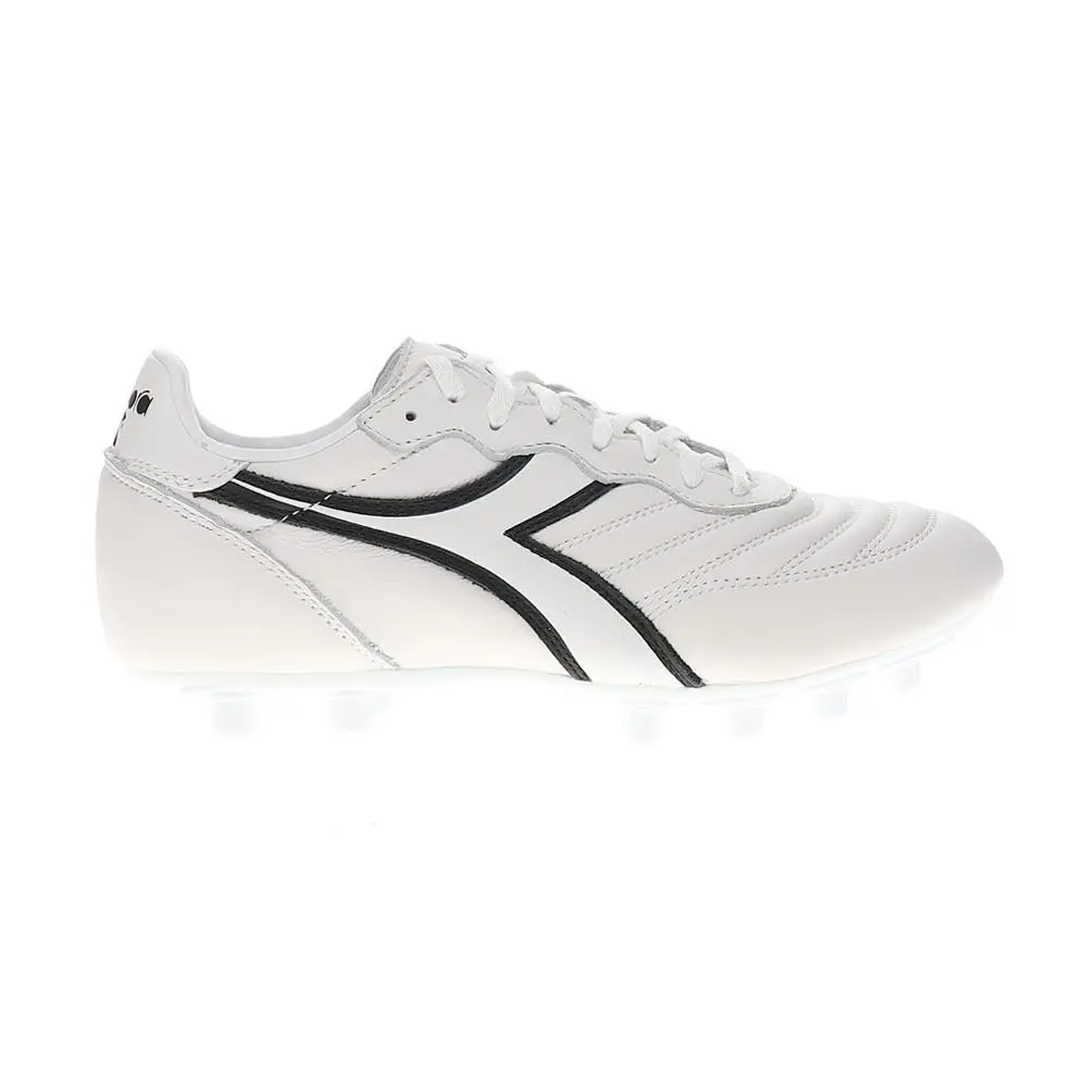 Diadora shoes - diadora Brasil Lt Plus Mdpu Soccer Cleats - 180695-C0351 - Black, White 4