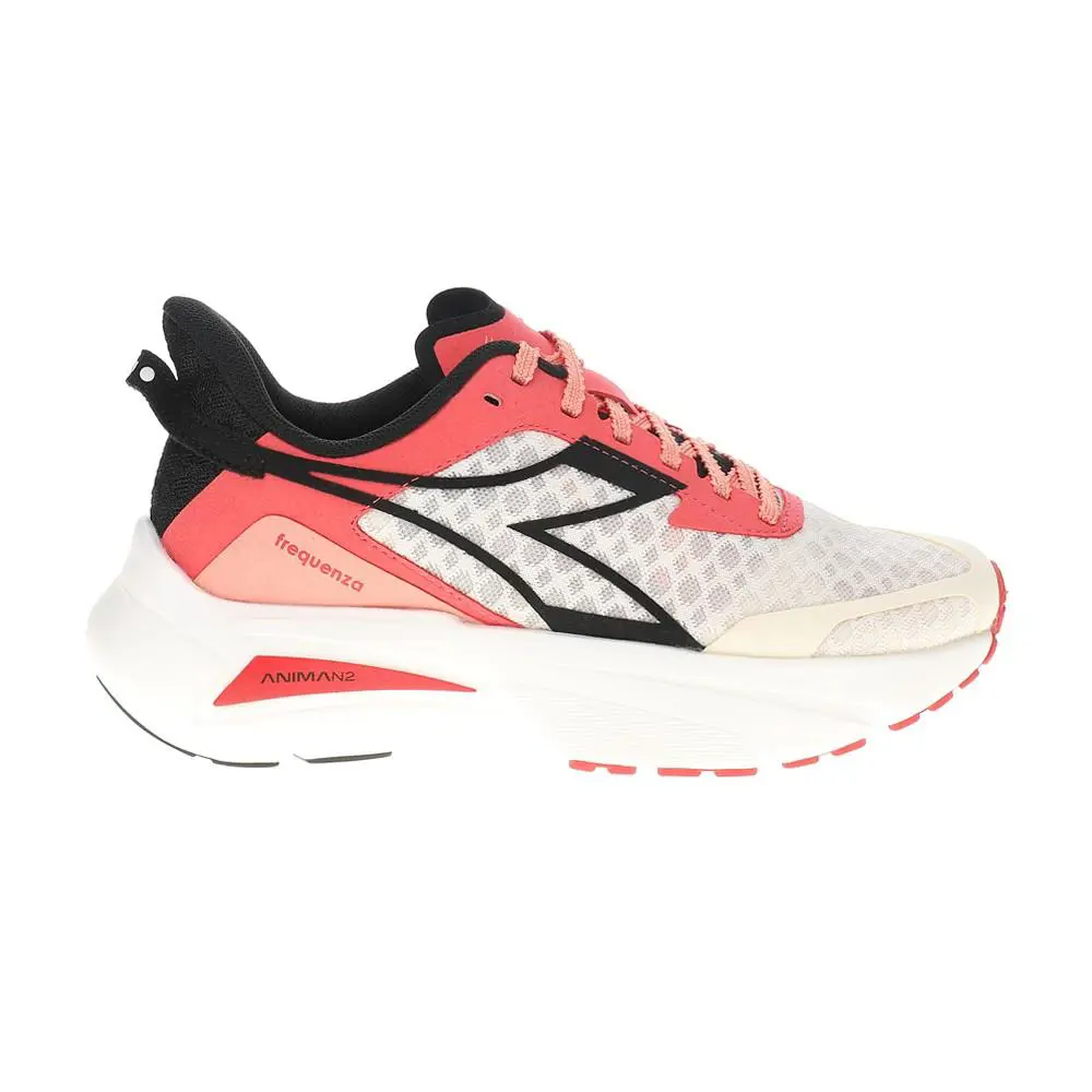 Diadora Frequenza Running Womens Red White Sneakers Athletic Shoes 180249-D089 - Red, White