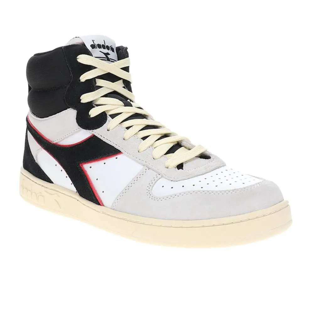 Diadora shoes - diadora Magic Basket Mid Suede Lace Up - 180184-C0823 - Red, White 0