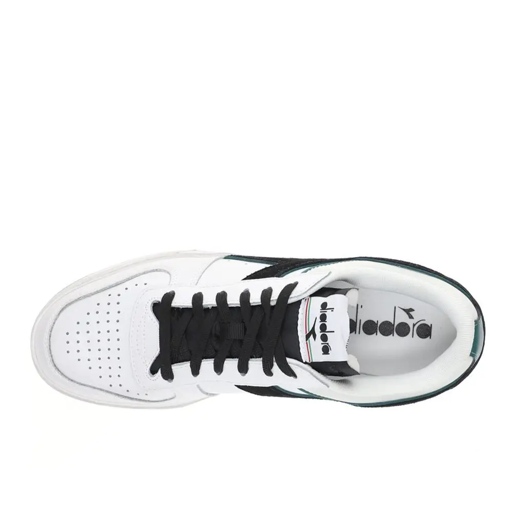 Diadora shoes - diadora Magic Basket Low Icona Leather Lace Up - 178568-D0108 - White 2