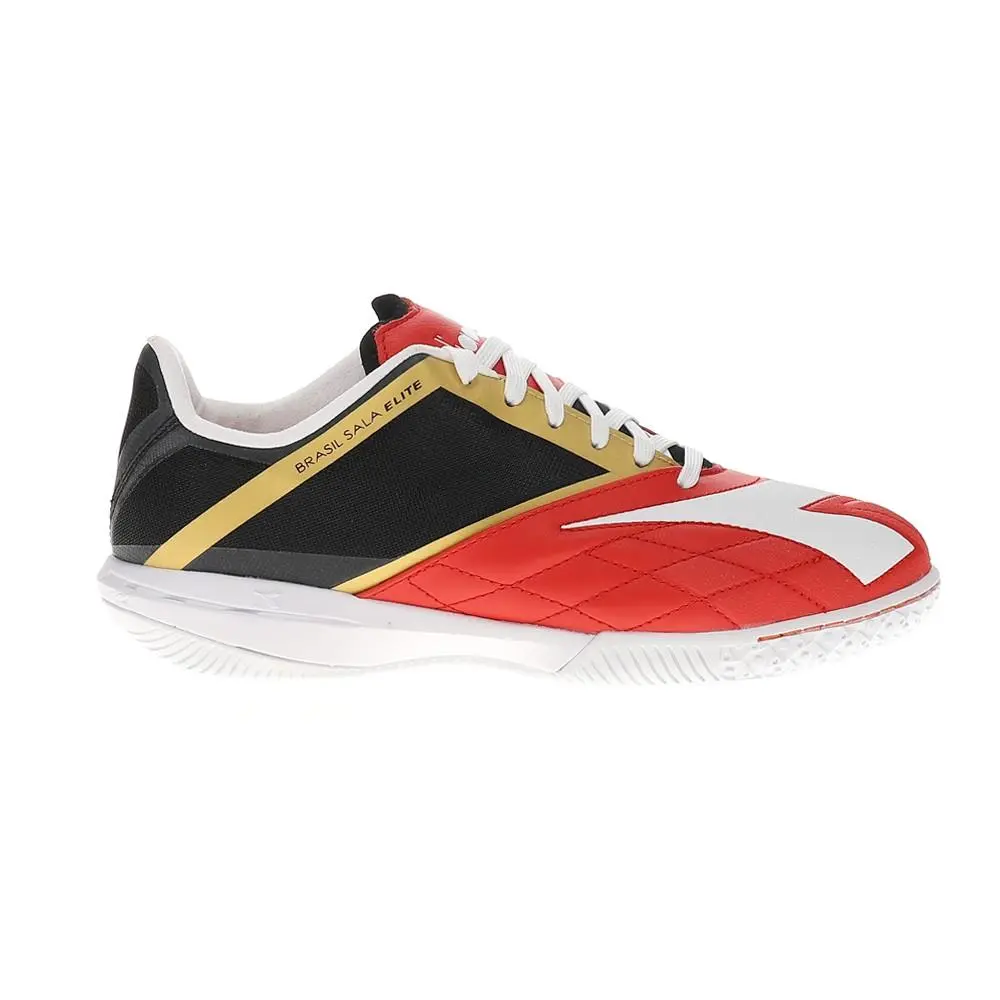 Diadora shoes - diadora Brasil Sala Elite Indoor Soccer - 180713-D1089 - Black, Red 4