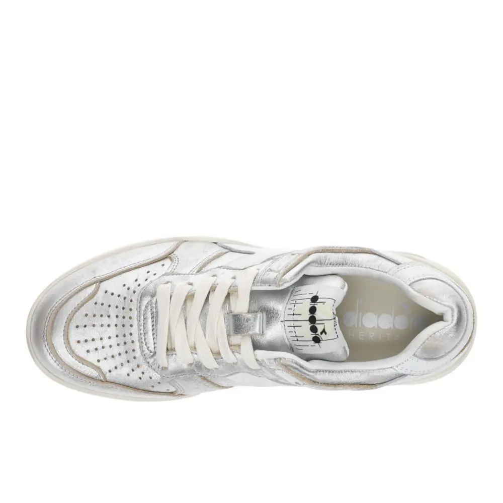 Diadora shoes - diadora B.560 Metallic Lace Up - 181320-20006 - Silver 2