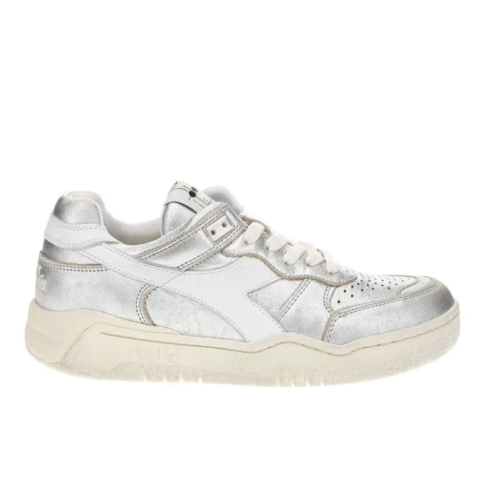 Diadora shoes - diadora B.560 Metallic Lace Up - 181320-20006 - Silver 4