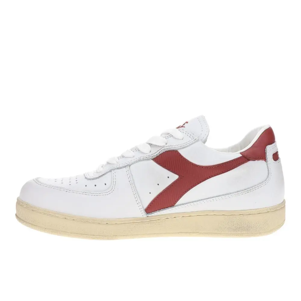 Diadora shoes - diadora Mi Basket Low Used Lace Up - 179043-C7114 - White 1