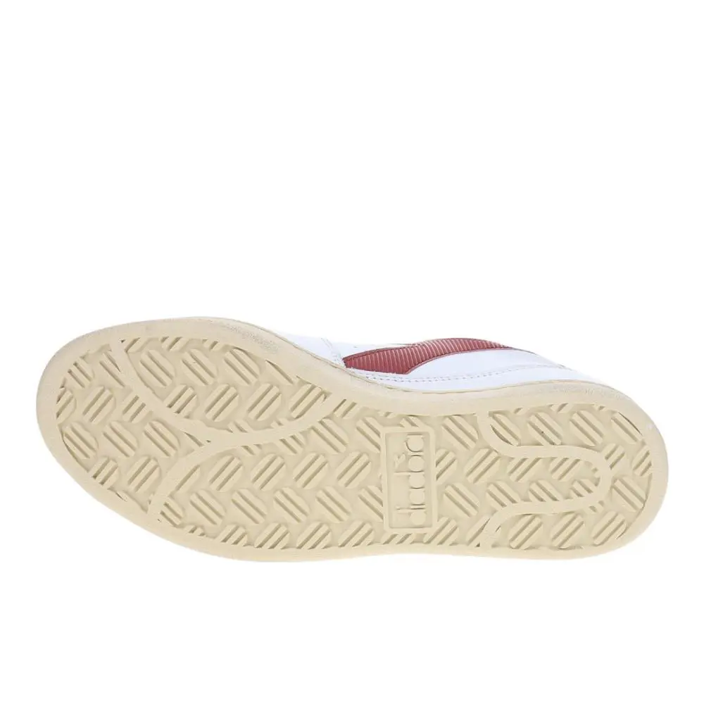 Diadora shoes - diadora Mi Basket Low Used Lace Up - 179043-C7114 - White 3
