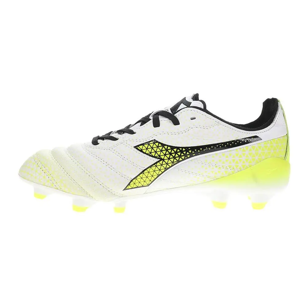 Diadora shoes - diadora Brasil Elite Tech Gr Ita Lpx Soccer Cleats - 179597-C5702 - White, Yellow 6