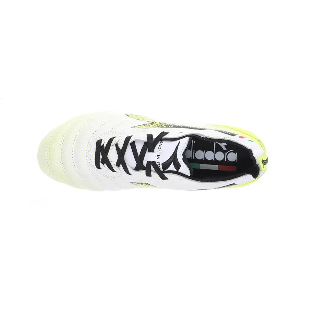 Diadora shoes - diadora Brasil Elite Tech Gr Ita Lpx Soccer Cleats - 179597-C5702 - White, Yellow 7