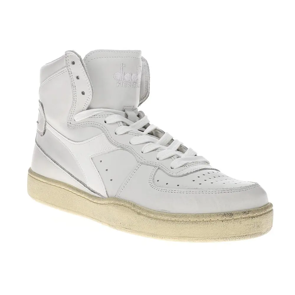 Diadora shoes - diadora Mi Basket Used High Top - 158569-C0657 - White 0