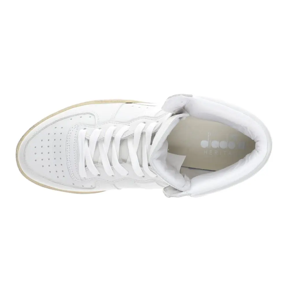 Diadora shoes - diadora Mi Basket Used High Top - 158569-C0657 - White 2