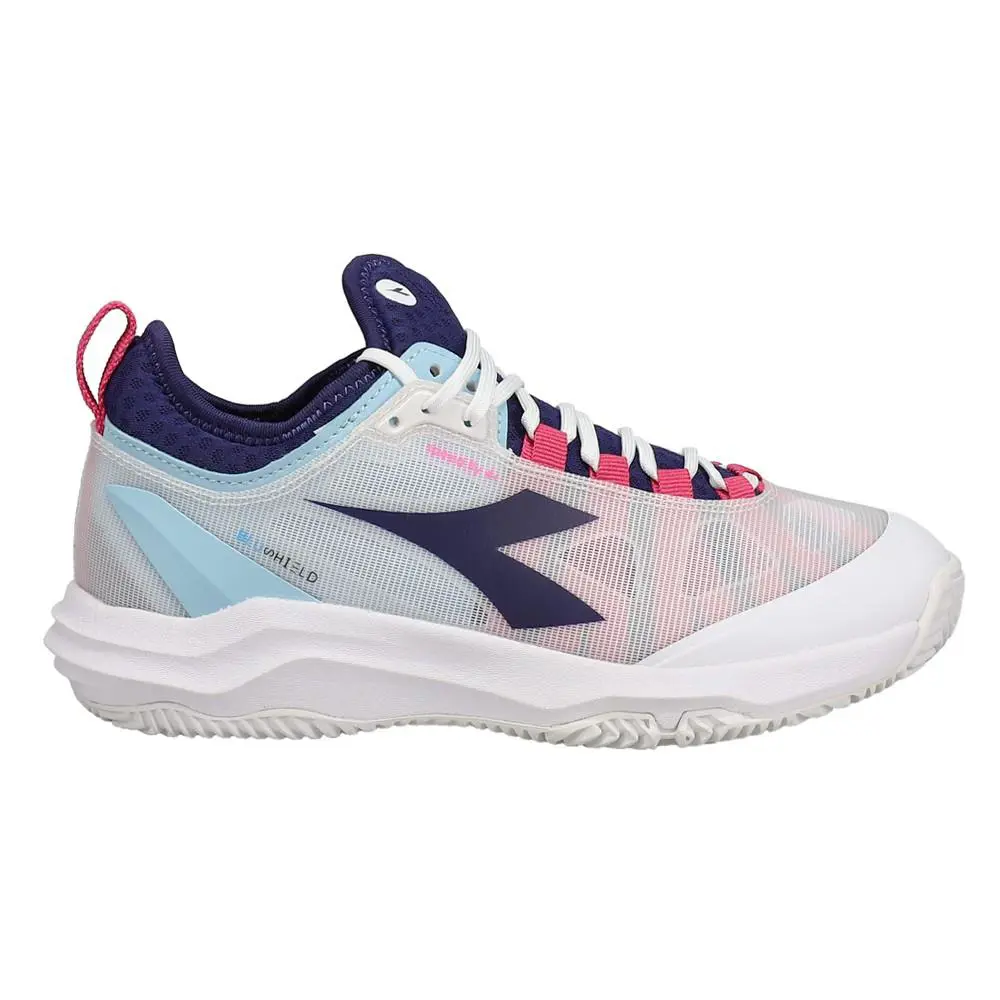 Diadora shoes - diadora Speed Blushield Fly 4 Plus Clay Tennis - 179508-D0257 - White 4