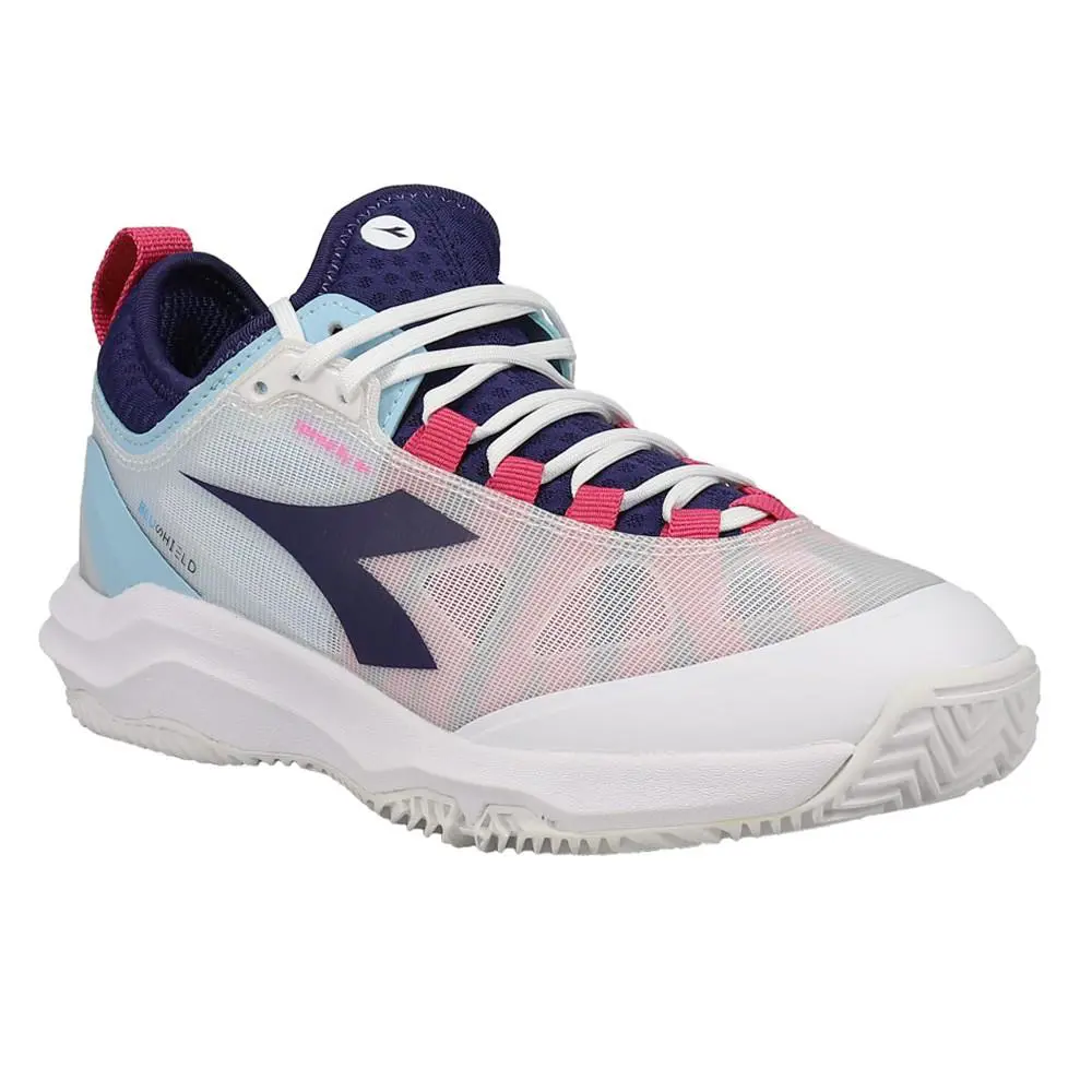 Diadora shoes - diadora Speed Blushield Fly 4 Plus Clay Tennis - 179508-D0257 - White 5