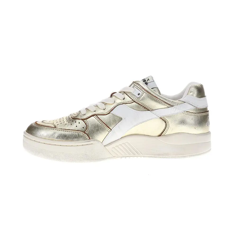 Diadora shoes - diadora B.560 Metal Metallic Lace Up - 181320-20009 - Gold, White 1