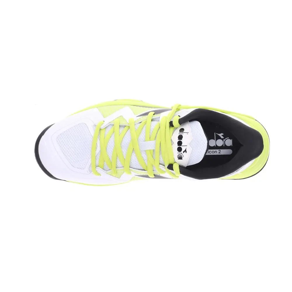 Diadora shoes - diadora B.Icon 2 All Ground Tennis - 179099-D0619 - White, Yellow 2