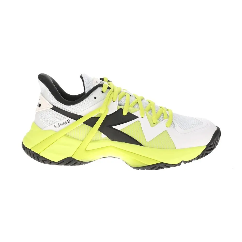 Diadora shoes - diadora B.Icon 2 All Ground Tennis - 179099-D0619 - White, Yellow 4