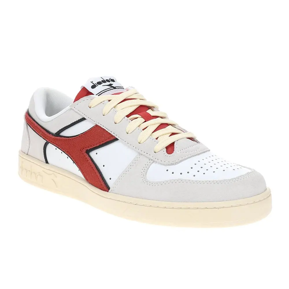 Diadora shoes - diadora Magic Basket Low Suede Leather Lace Up - 178565-C0823 - White 0