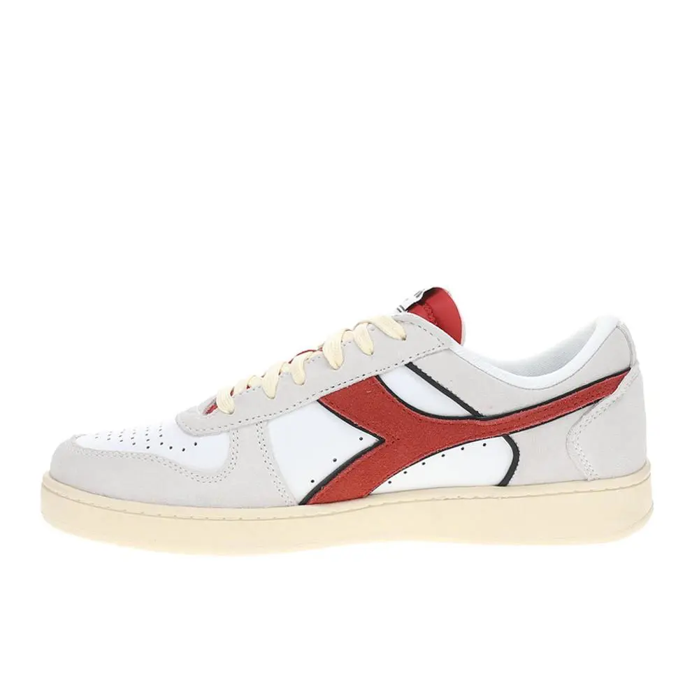 Diadora shoes - diadora Magic Basket Low Suede Leather Lace Up - 178565-C0823 - White 1